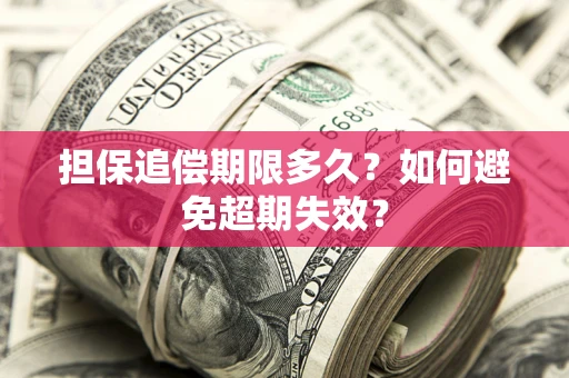 济南担保追偿期限多久？如何避免超期失效？