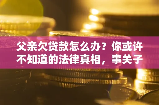 济南父亲欠贷款怎么办？你或许不知道的法律真相，事关子女未来