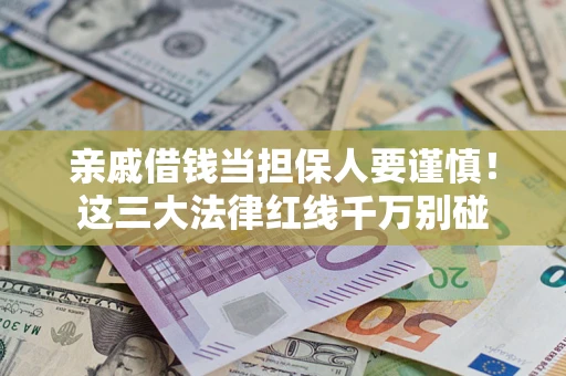 济南亲戚借钱当担保人要谨慎！这三大法律红线千万别碰