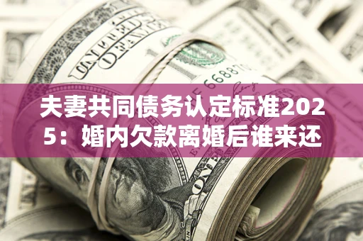 济南夫妻共同债务认定标准2025:婚内欠款离婚后谁来还? 济南夫妻共同债务认定标准2025:婚内欠款离婚后谁来还?