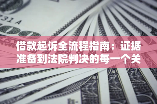济南借款起诉全流程指南：证据准备到法院判决的每一个关键步骤