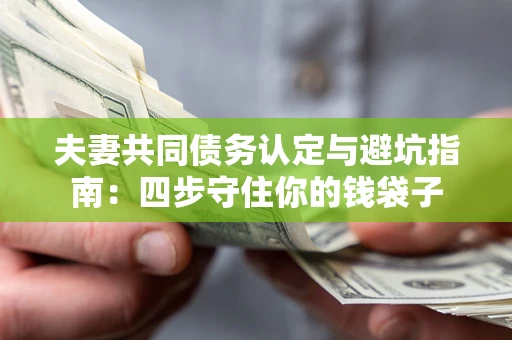 济南夫妻共同债务认定与避坑指南：四步守住你的钱袋子