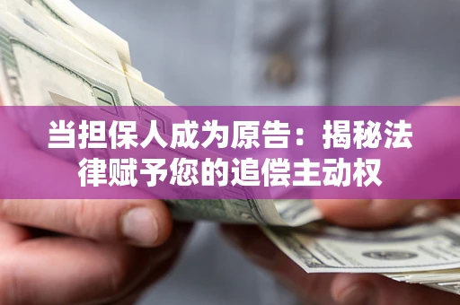 济南当担保人成为原告：揭秘法律赋予您的追偿主动权