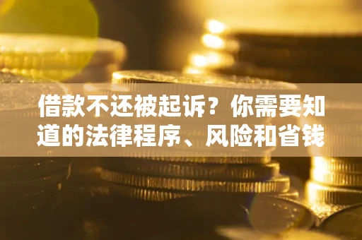 济南借款不还被起诉？你需要知道的法律程序、风险和省钱技巧